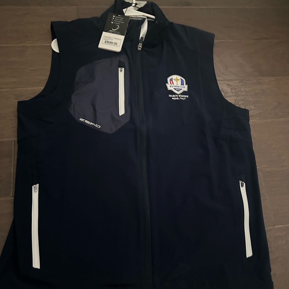 Ryder Cup Navy Blue Zepro Vest with White Accents